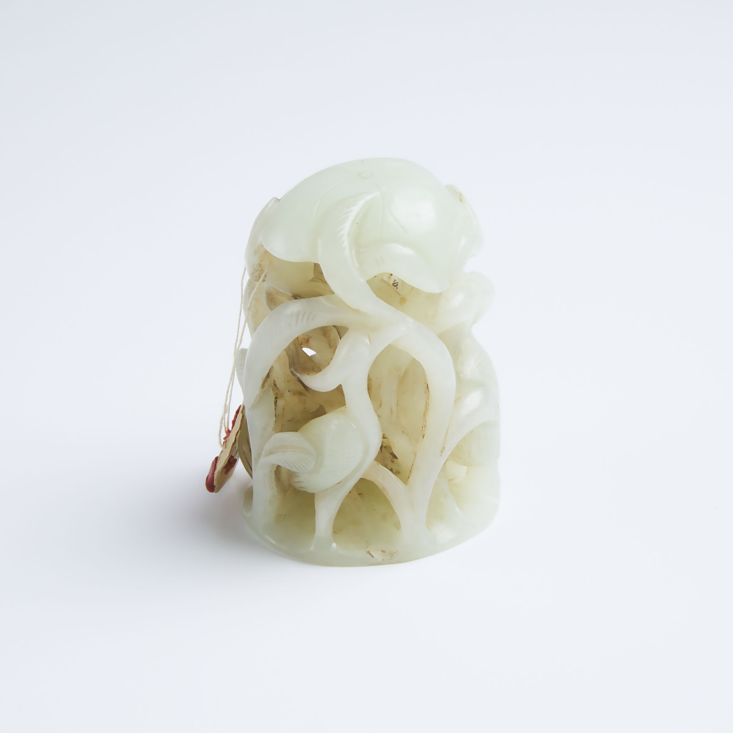 A Pale Celadon Jade Carved Egret 3abbbb