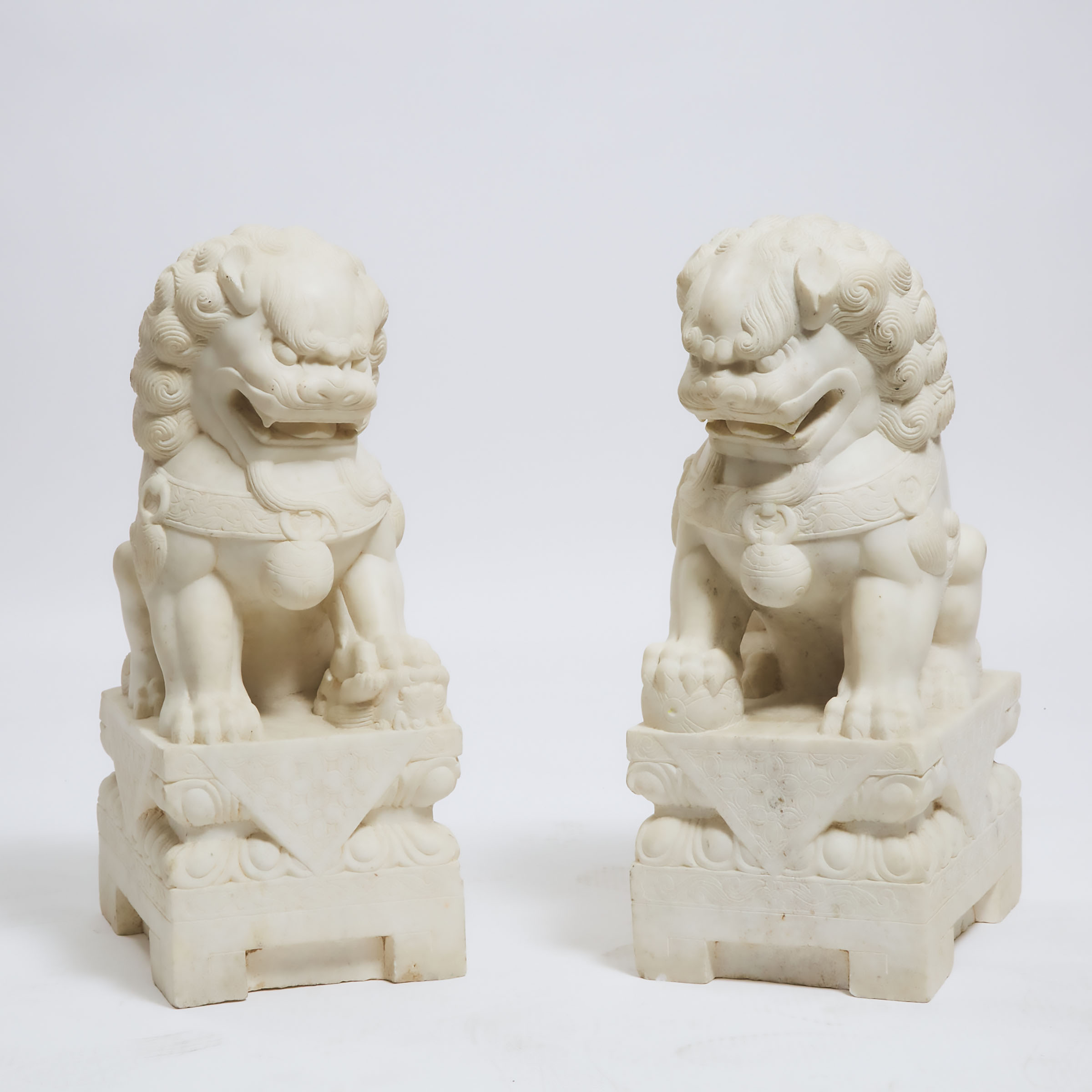 A Pair of Large Ming Style Marble 3abbda