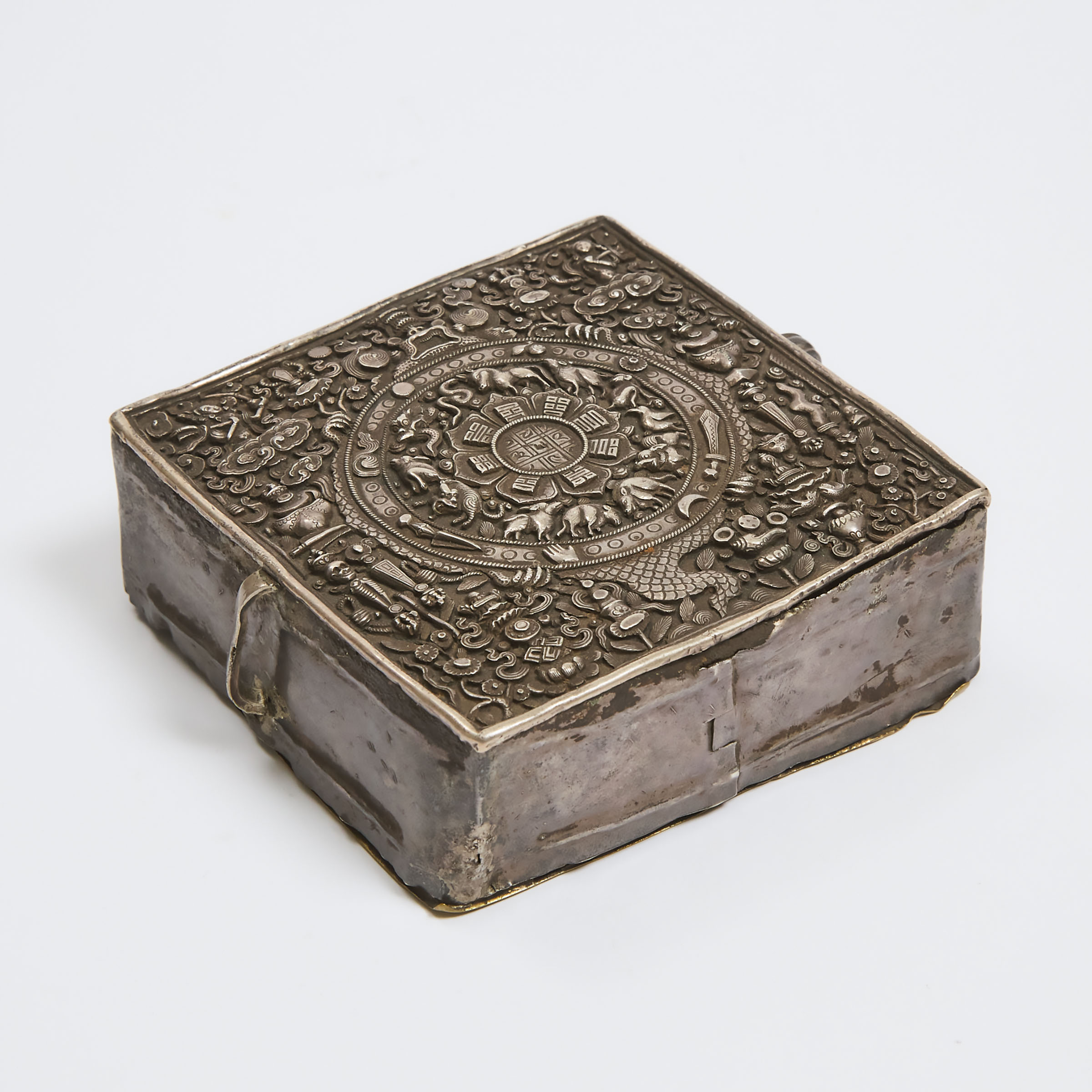 A Tibetan Silver Portable Amulet 3abbe1