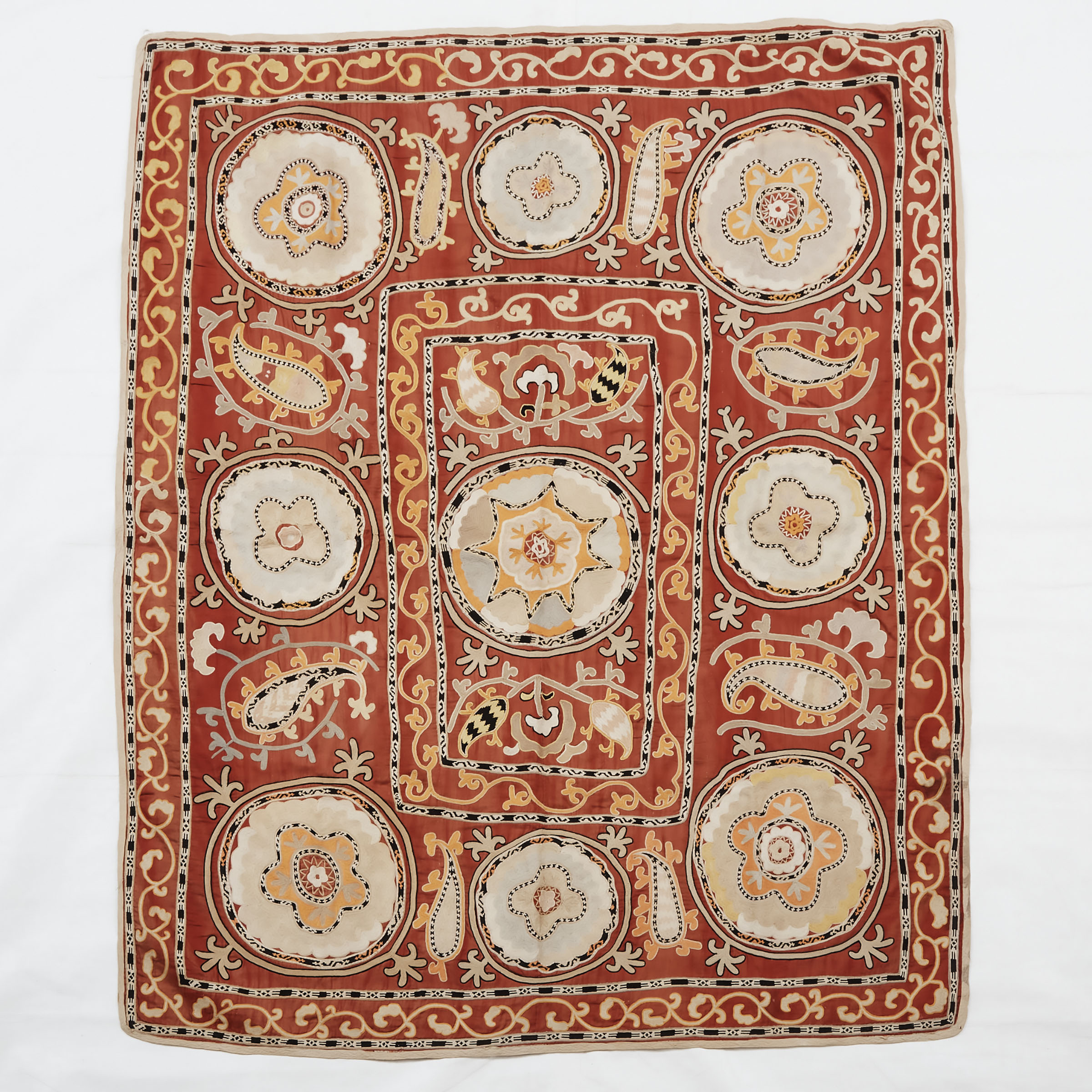 A Suzani Textile, Uzbekistan, Late