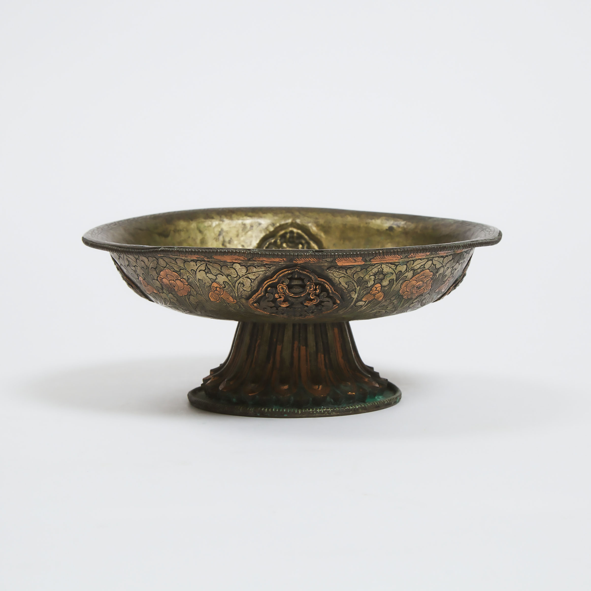 A Tibetan Copper Footed Dish, 11th