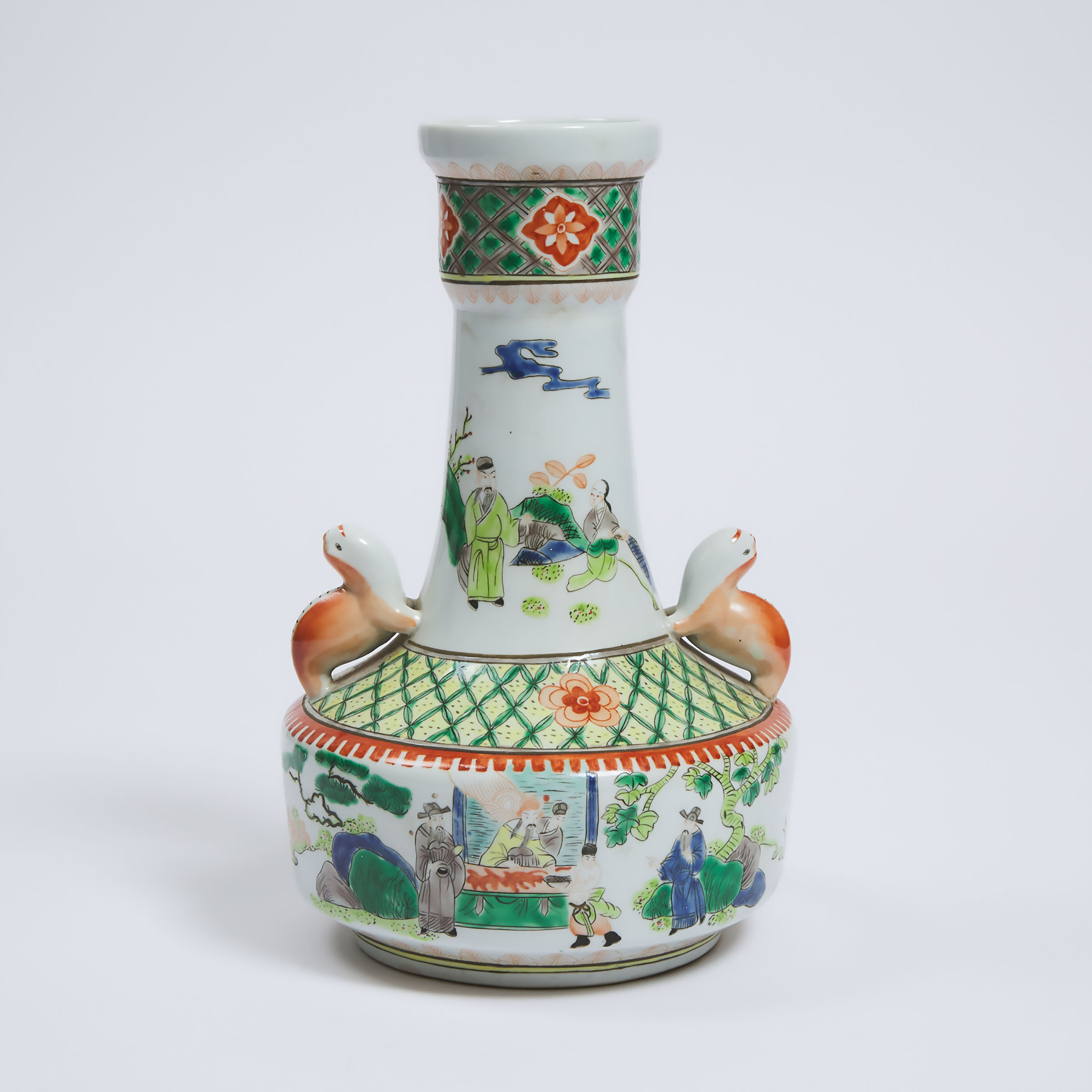 A Famille Verte Figural Vase 3abc67