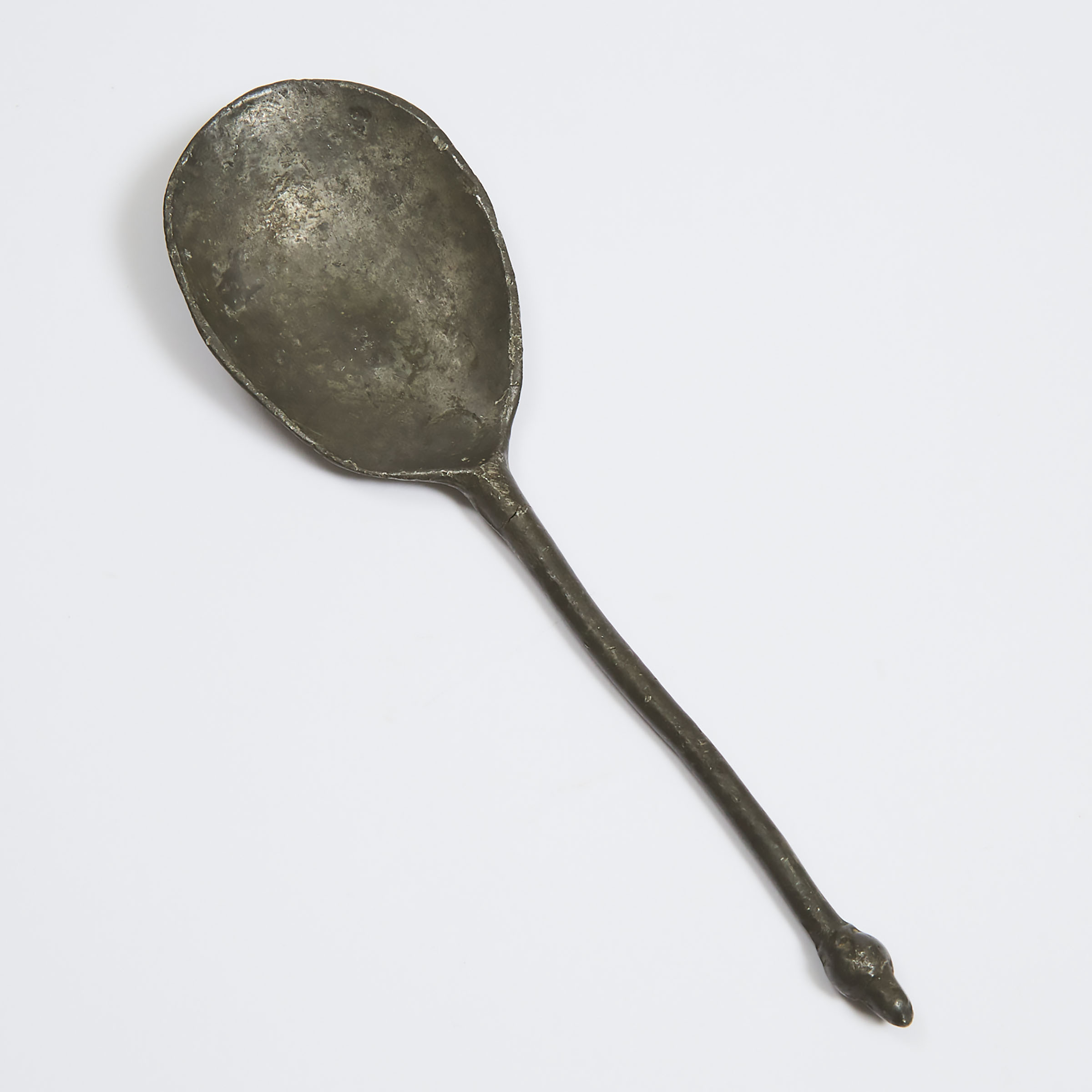 English Pewter Acorn Knop Spoon  3abd23