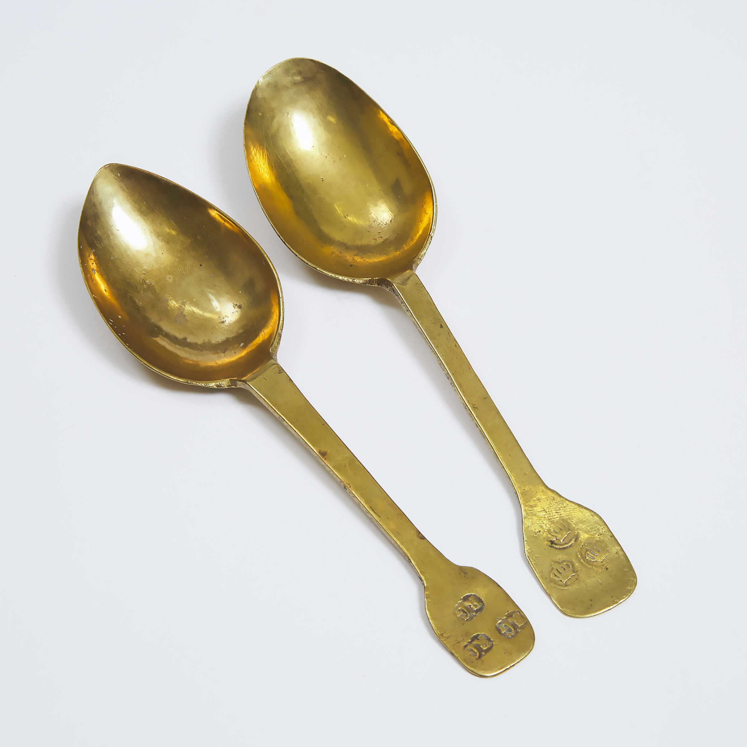 Two French Latten Table Spoons  3abd47