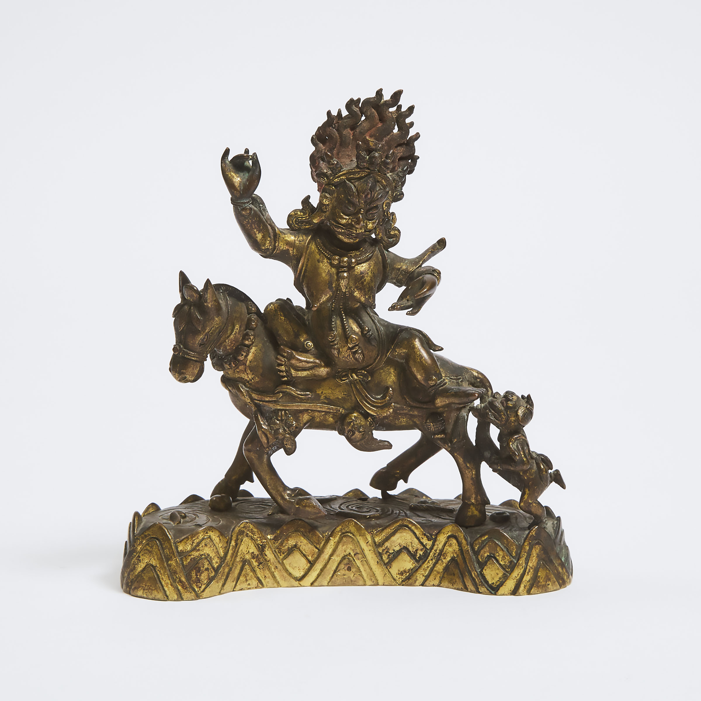 A Gilt Bronze Figure of Palden