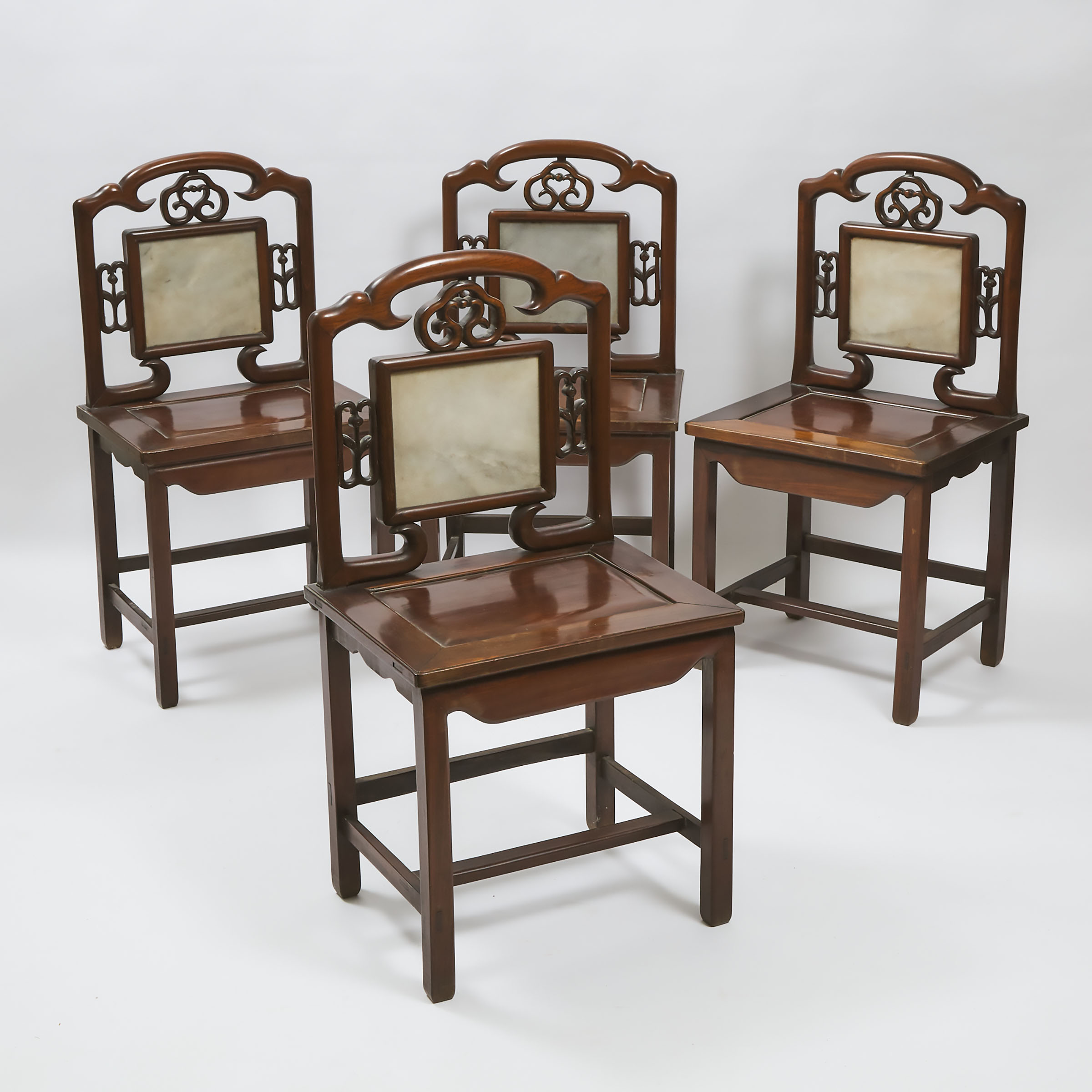 A Set of Four Marble Inset Rosewood 3abde5