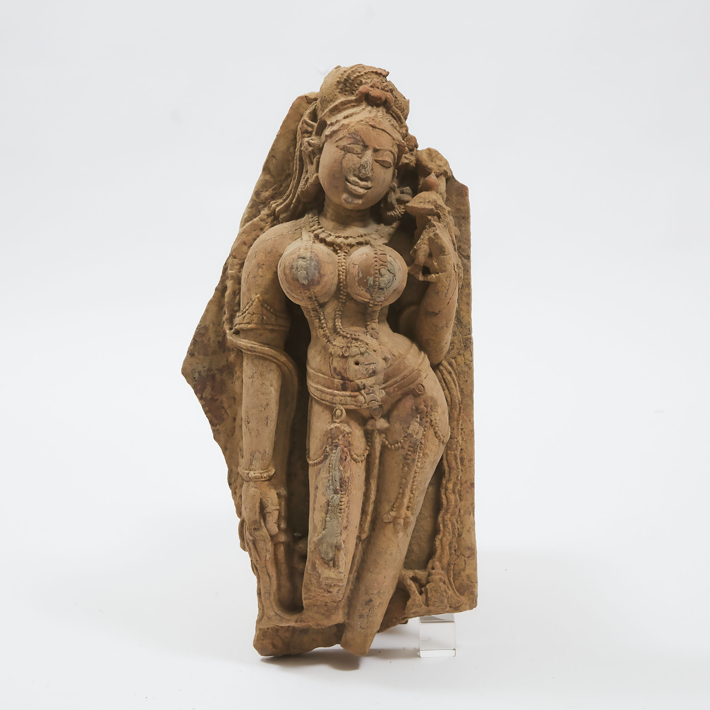 A Large Indian Stone Figure of Parvati,