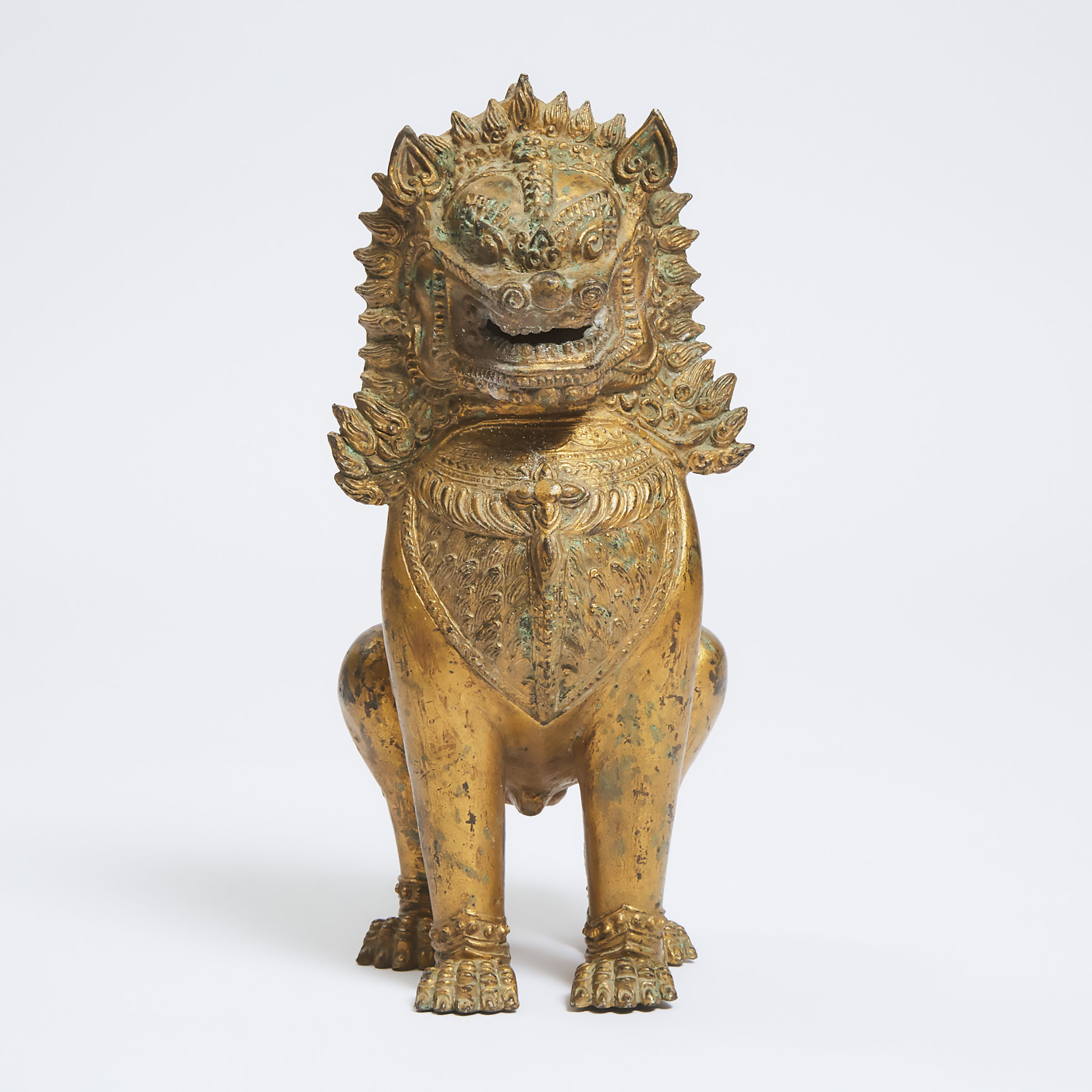 A Gilt Bronze Figure of a Lion  3abe33