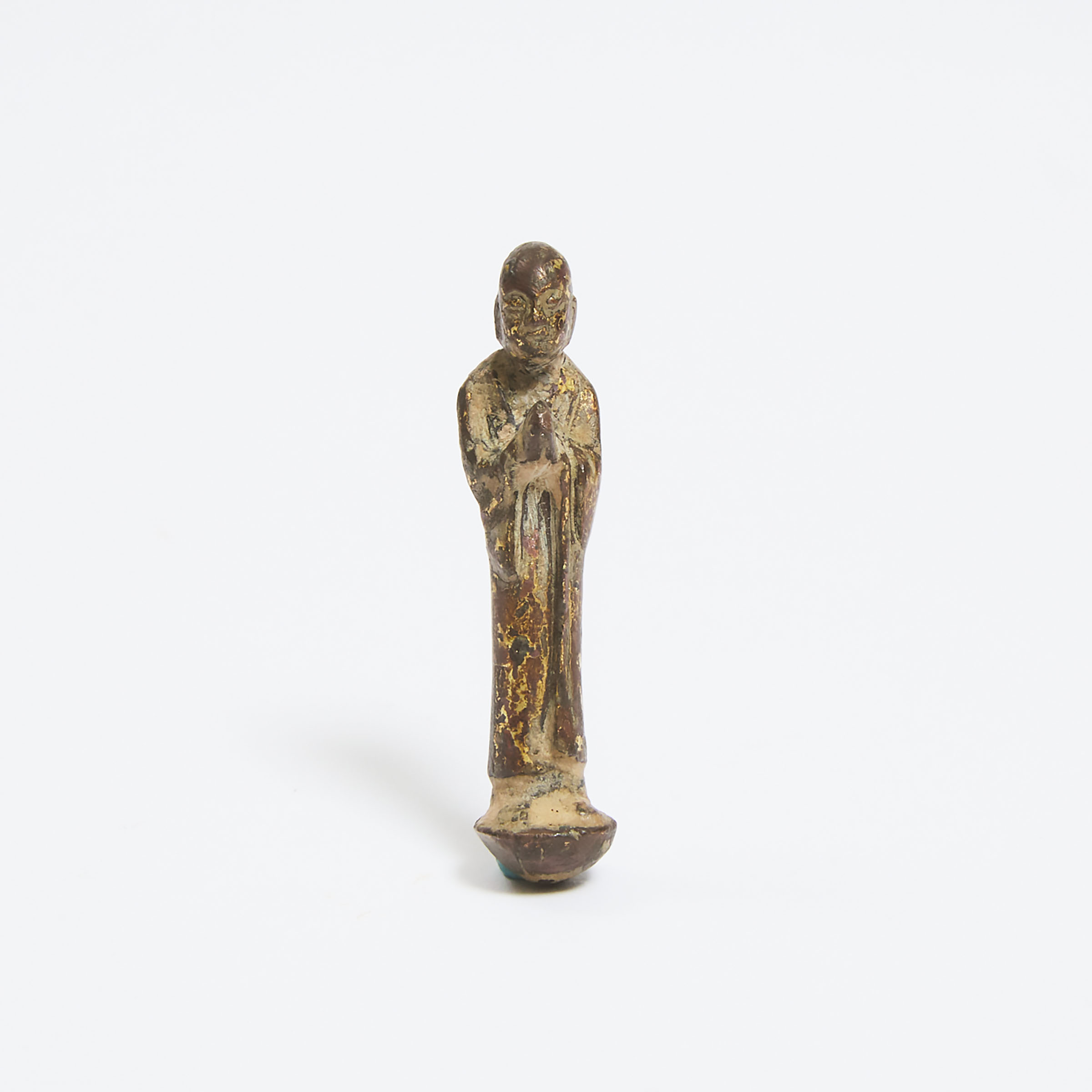 A Miniature Gilt Bronze Figure