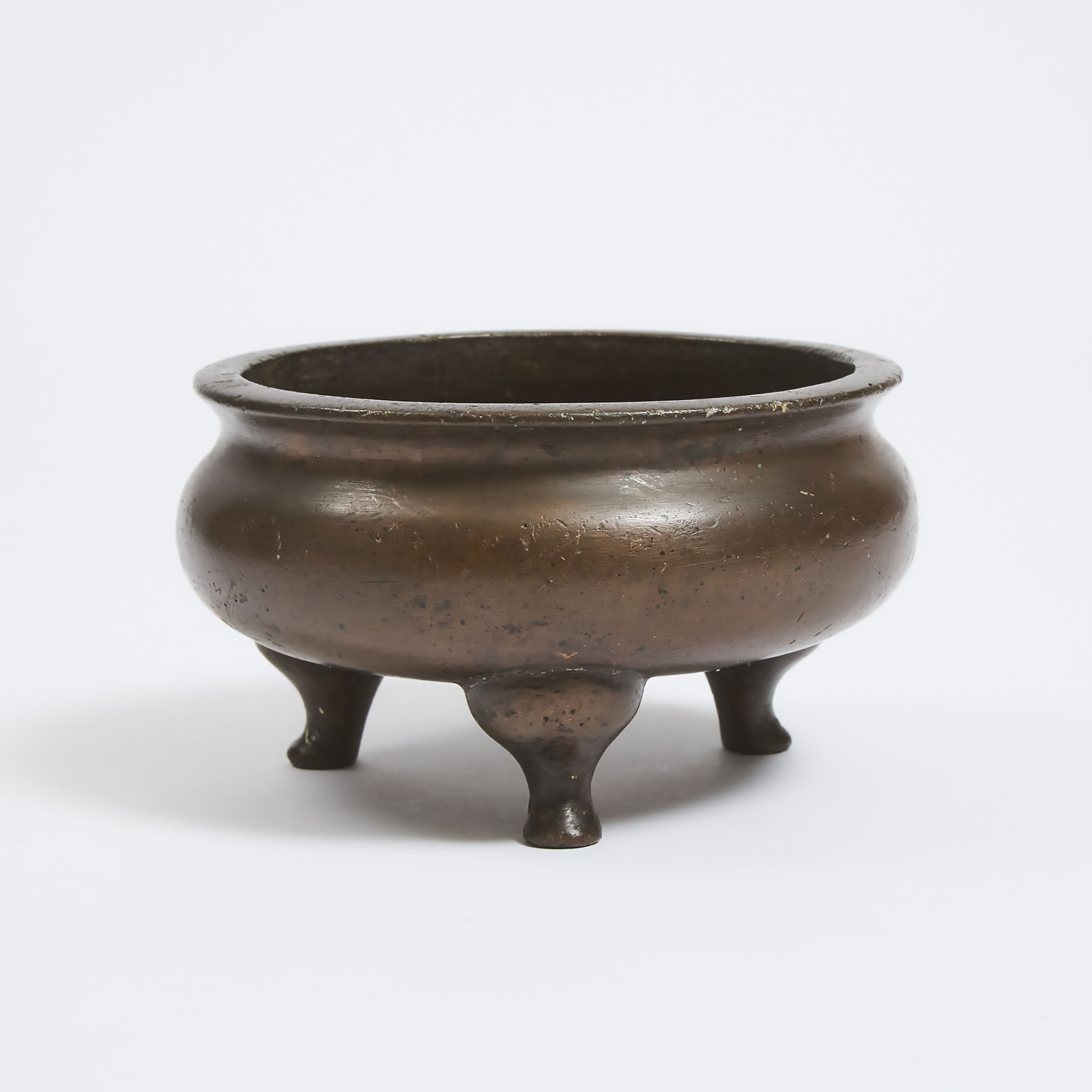 A Bronze Tripod Censer Late Qing 3abe46