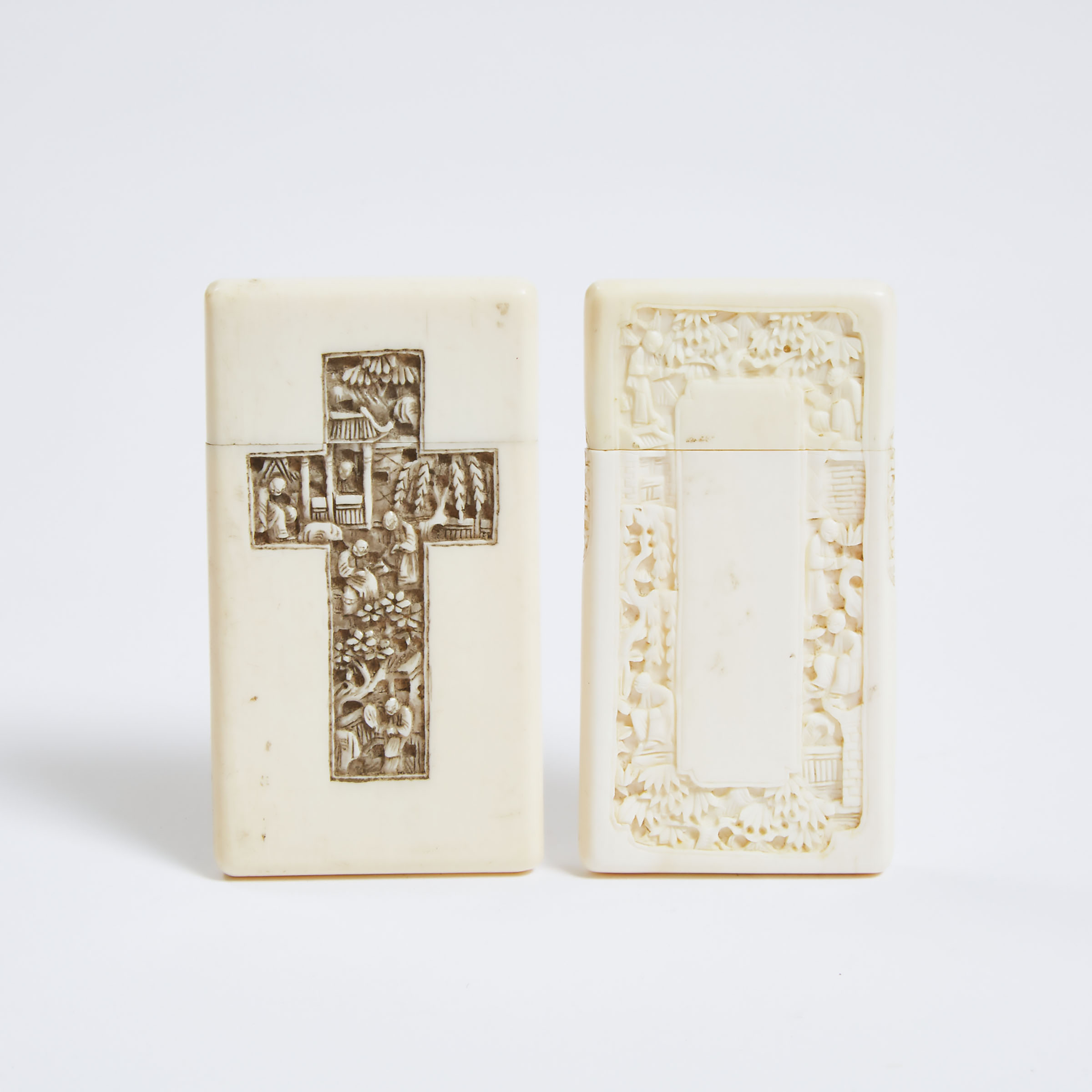 A Chinese Carved Ivory 'Christian