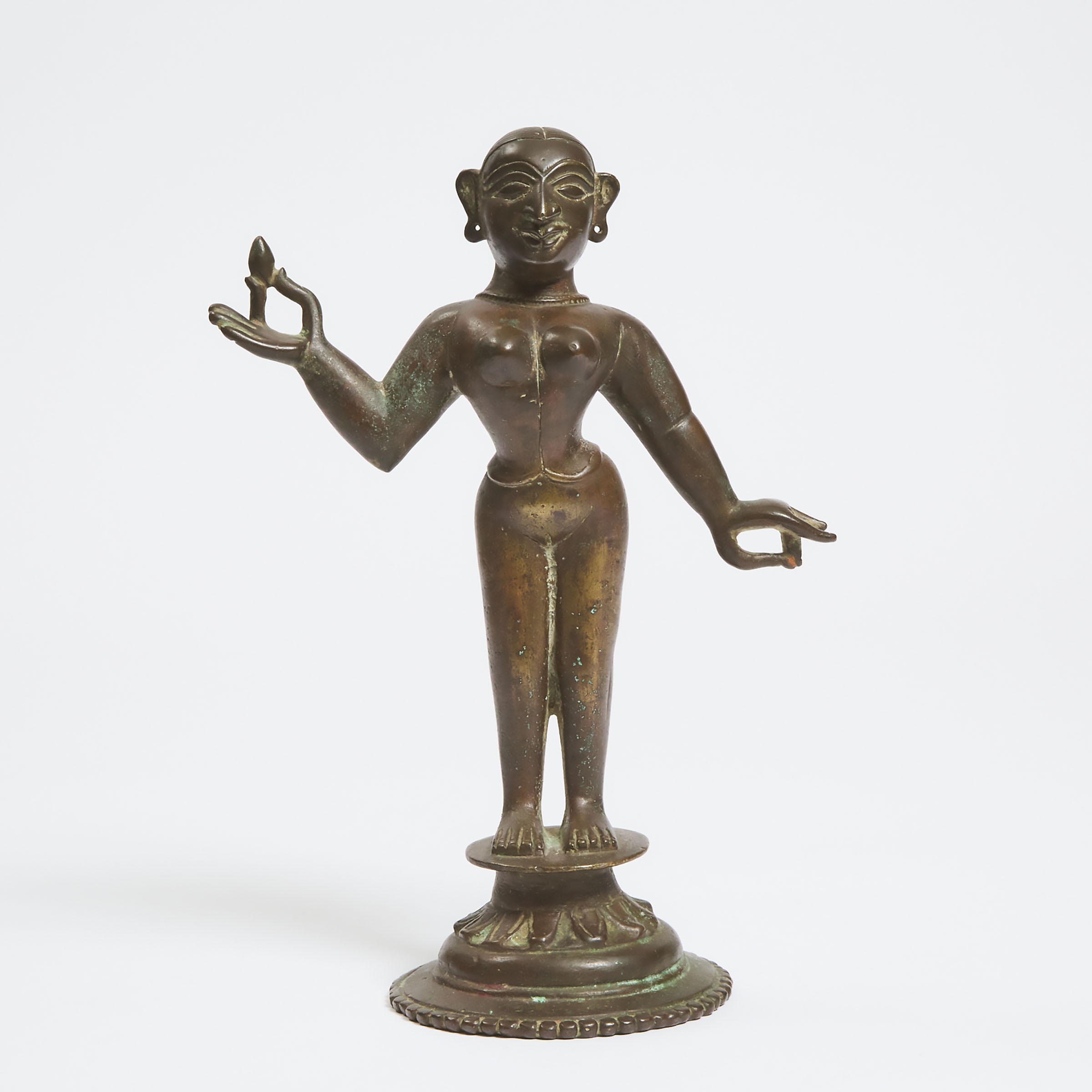 A Large Indian Bronze Figure of