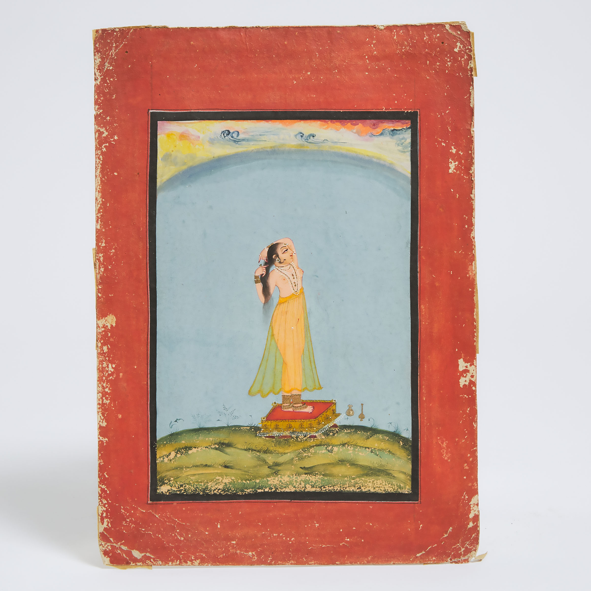 An Indian Painting of a Standing Female