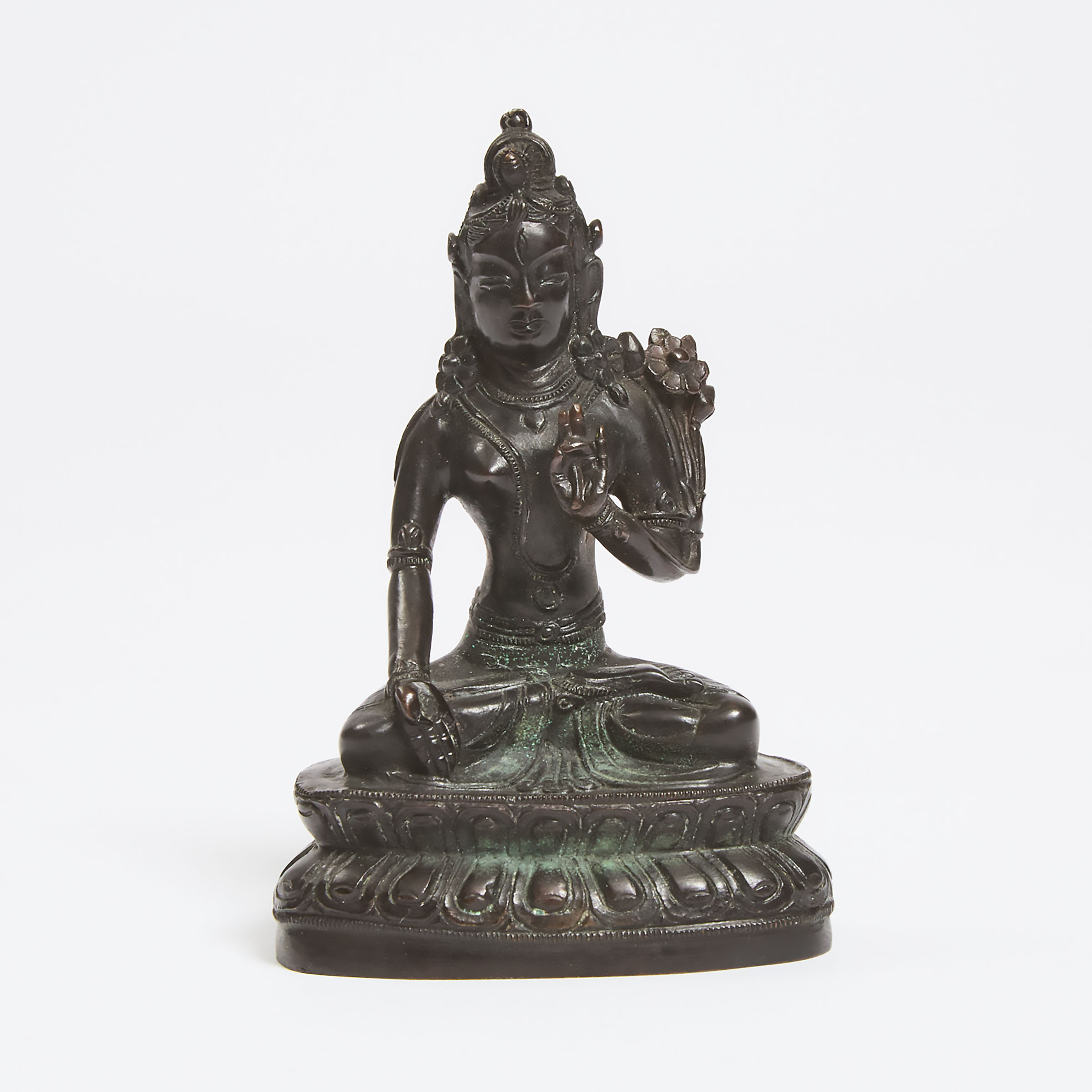 A Small Tibetan Bronze Figure of 3abe95