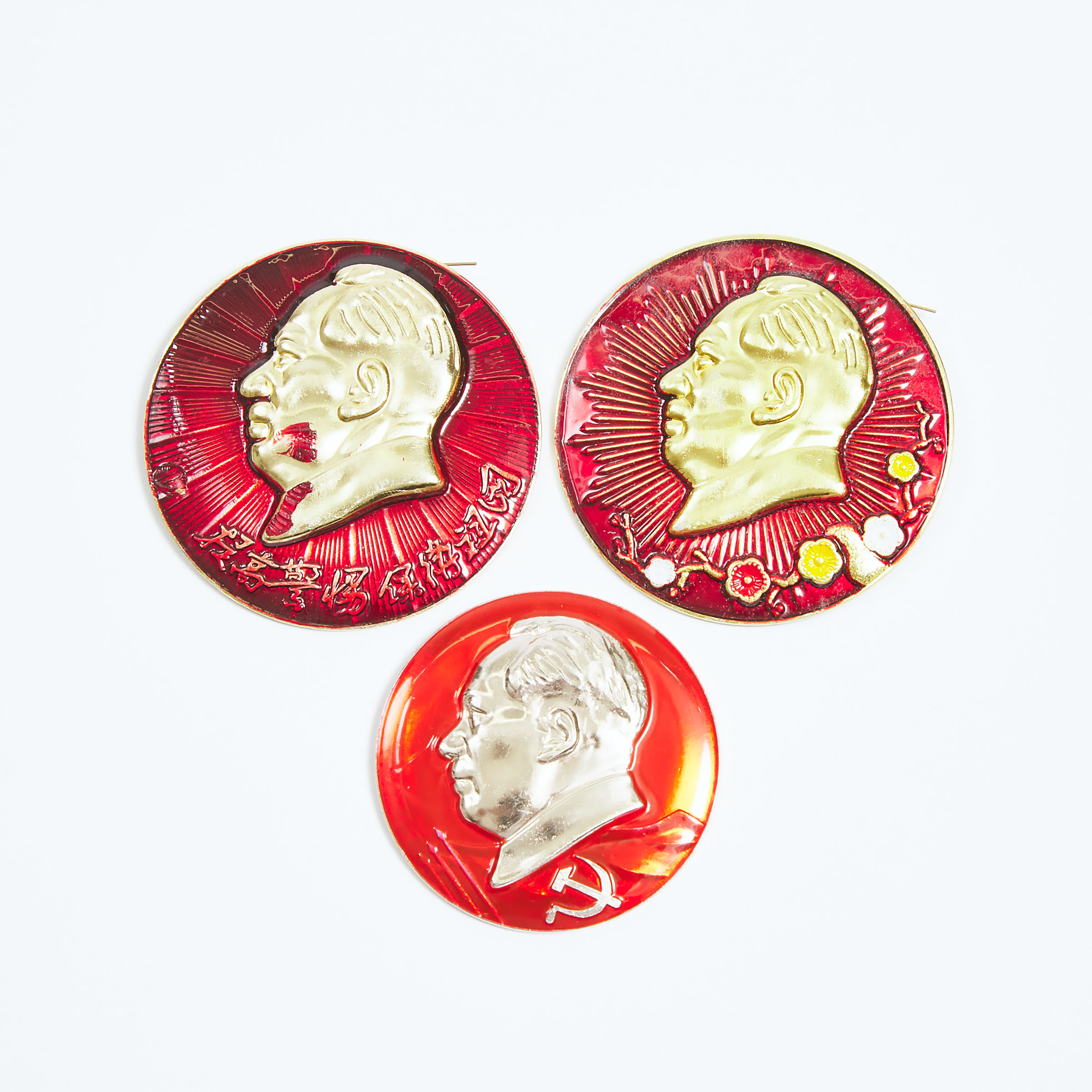 Two Large and Rare Chairman Mao 3abea3