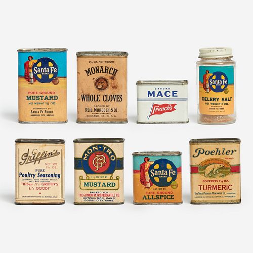 GROUP OF VINTAGE AND ANTIQUE SPICE
