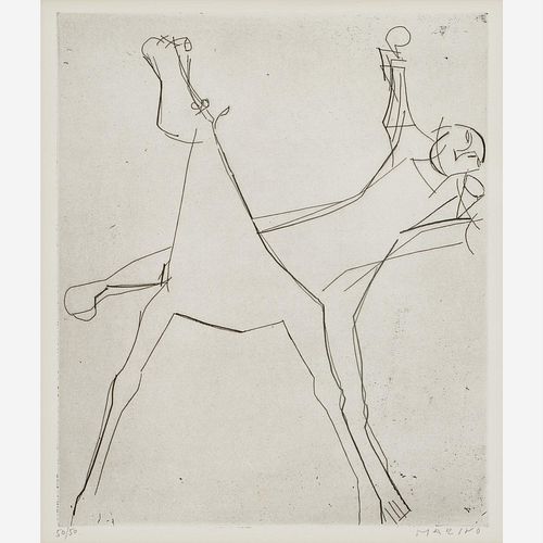 MARINO MARINI L IDEE 1950 ETCHING Marino 3a9878