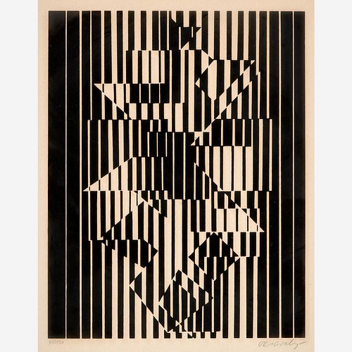 VICTOR VASARELY SIGNE 14 1960 3a987b