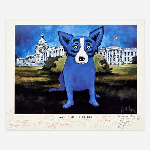 GEORGE RODRIGUE WASHINGTON BLUE 3a98a5