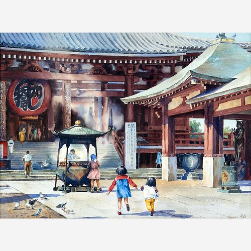 NANAE ITO SENSO JI TEMPLE WATERCOLOR Nanae 3a98e5