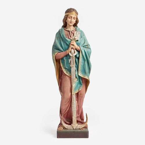 ST PHILOMENA CARVED ALTAR FIGURE  3a994d