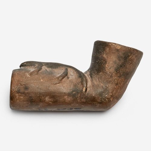 SMALL ELBOW PIPE WITH LIZARD EFFIGYA 3a996a