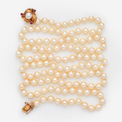 OPERA PEARL NECKLACE STRAND W/