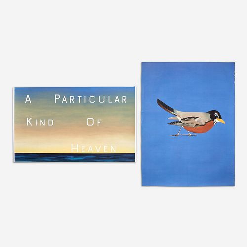 ED RUSCHA (AFTER) TWO PRINTS (ONE