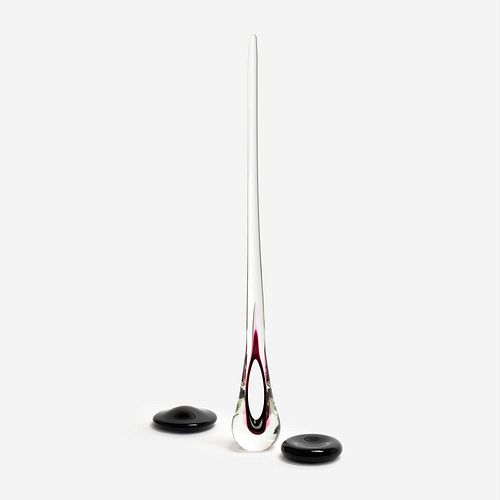 JACKIE PANCARI BLACK AND RUBY GLASS