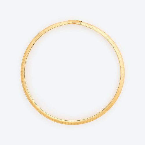14K OMEGA NECKLACE 8MM WIDE 28 4 3a9a99