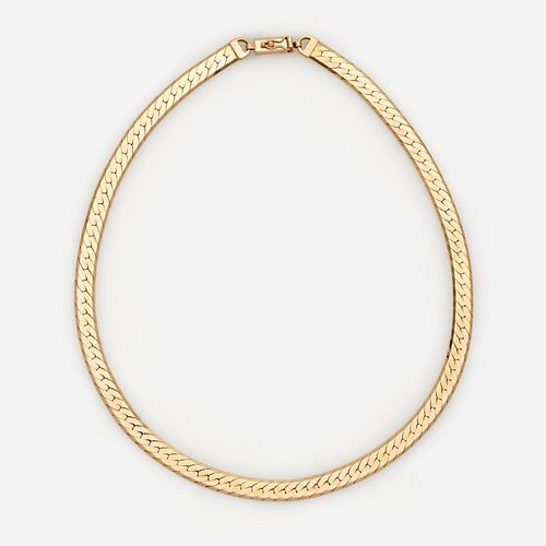 ITALIAN FLAT HERRINGBONE 14K YELLOW 3a9ab4