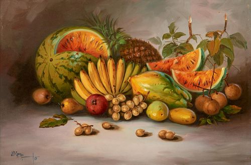 JD CASTRO STILL LIFE WITH FRUIT 3a9ac2