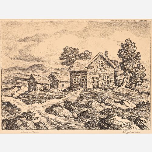 BIRGER SANDZEN ONCE A HOME 1952 3a9c0a