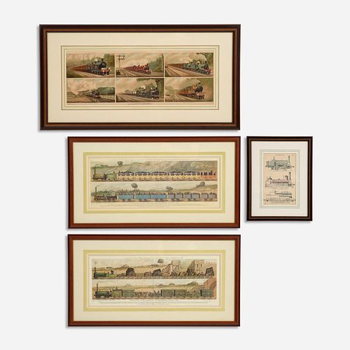 FRAMED ANTIQUE RAILROAD PRINTS  3a9cef