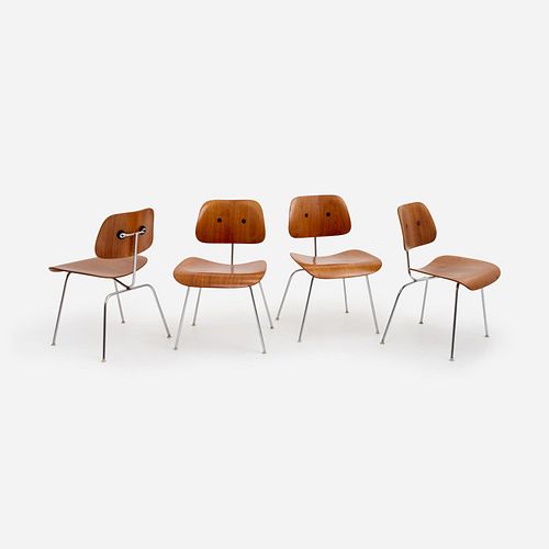 EAMES FOUR HERMAN MILLER DCM CHAIRS