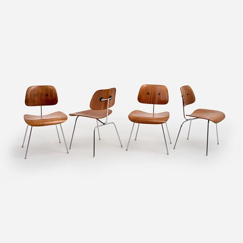 EAMES FOUR HERMAN MILLER DCM CHAIRS 3a9d5c