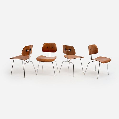 EAMES FOUR HERMAN MILLER DCM CHAIRS