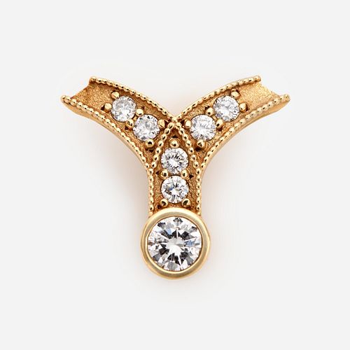 VOETSCH & CO DIAMOND SLIDER PENDANT