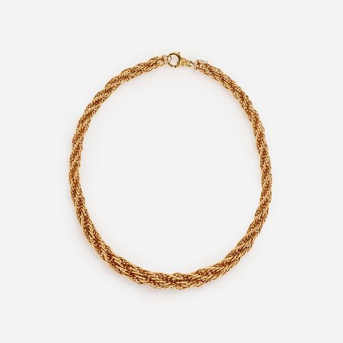 ITALIAN GRADUATED ROPE LINK NECKLACE