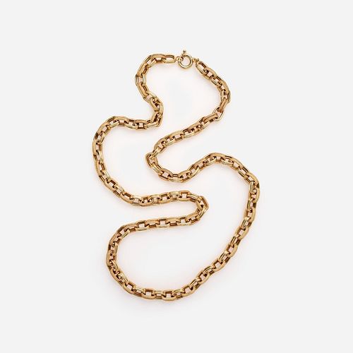 ITALIAN DOUBLE OVAL LINK NECKLACE