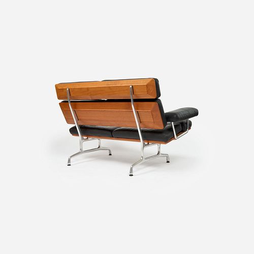 EAMES / HERMAN MILLER TEAK TWO-SEAT