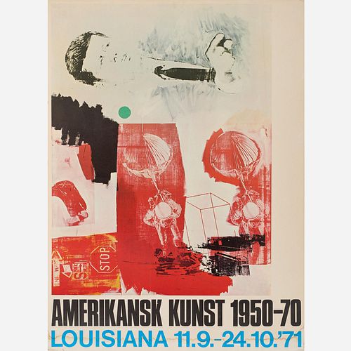 ROBERT RAUSCHENBERG EXHIBITION POSTER