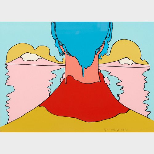 PETER MAX MOVING AHEAD 1972 Peter 3a9e76