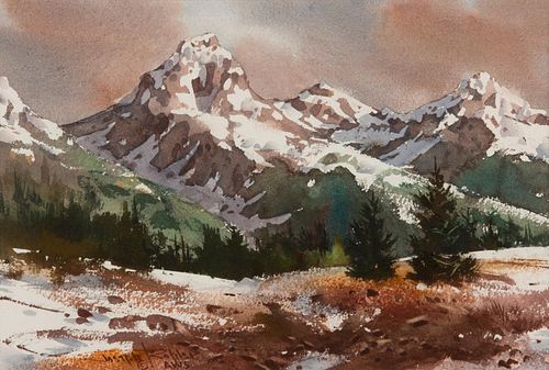 JOSEPH BOHLER TETONS WATERCOLORJoseph 3a9f86