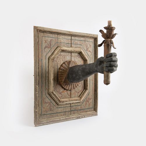 EARLY BLACKAMOOR WALL SCONCE WITH 3a9fe1