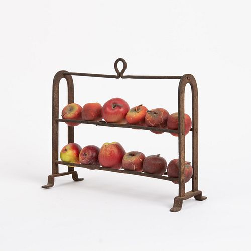 WROUGHT IRON APPLE ROASTER 18TH 3aa016