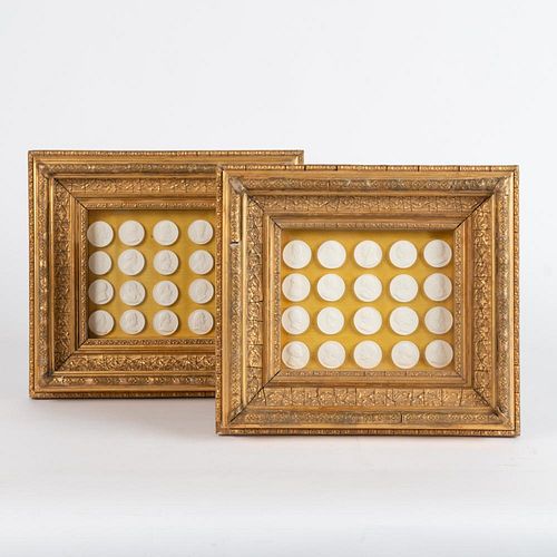 PAIR OF FRAMED SETS OF GRAND TOUR 3aa11f