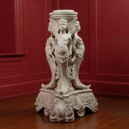 19TH C SCULPTURAL PORCELAIN FOUNTAIN 3aa11a