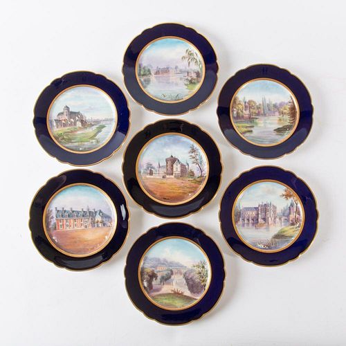 18TH C SEVRES CABINET PLATES  3aa131