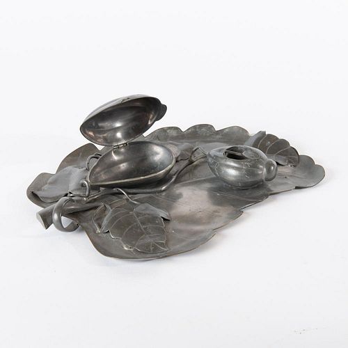 CHINESE HAND WROUGHT PEWTER TOBACCO 3aa164